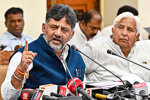 D K Shivakumar press conference